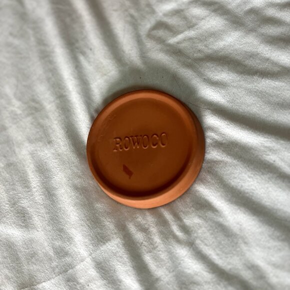 Vintage 1990's Terra Cotta 4" Garlic Roaster Cover by Rowoco - Picture 1 of 7